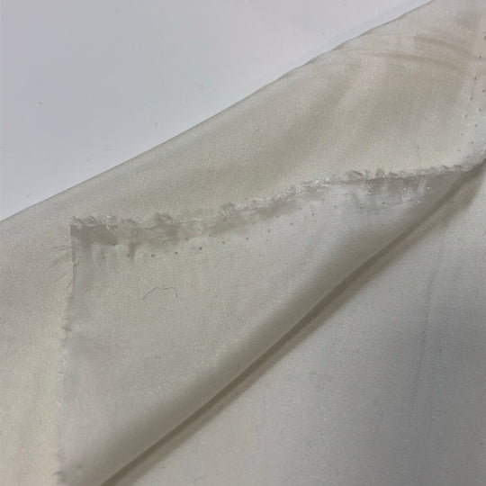 Habotai - Silk Woven - Ivory - 1/2 Meter - FABCYCLE Deadstock and Sustainble Fabrics and Sewing Supplies (4620914032753)