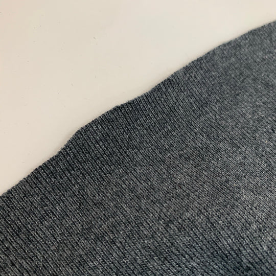 Pewter Cauldron - Rib Knit - Dark Grey - 1/2 Meter - FABCYCLE Deadstock and Sustainble Fabrics and Sewing Supplies (4546073985137)