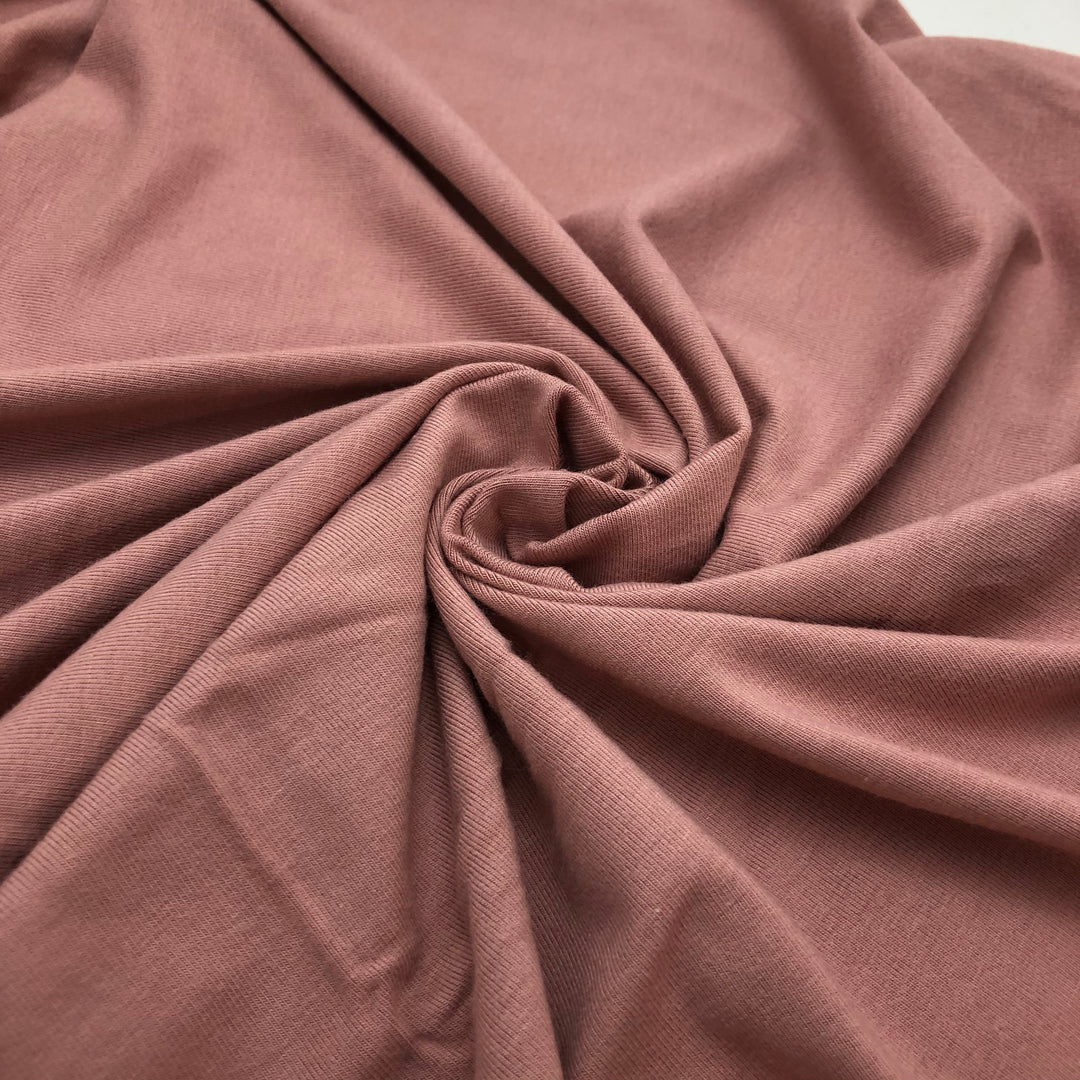 Bamboo/Cotton Stretch Jersey - Rose Quartz - Pink - 0.87M Bundle - FABCYCLE Deadstock and Sustainble Fabrics and Sewing Supplies (4572859236465)