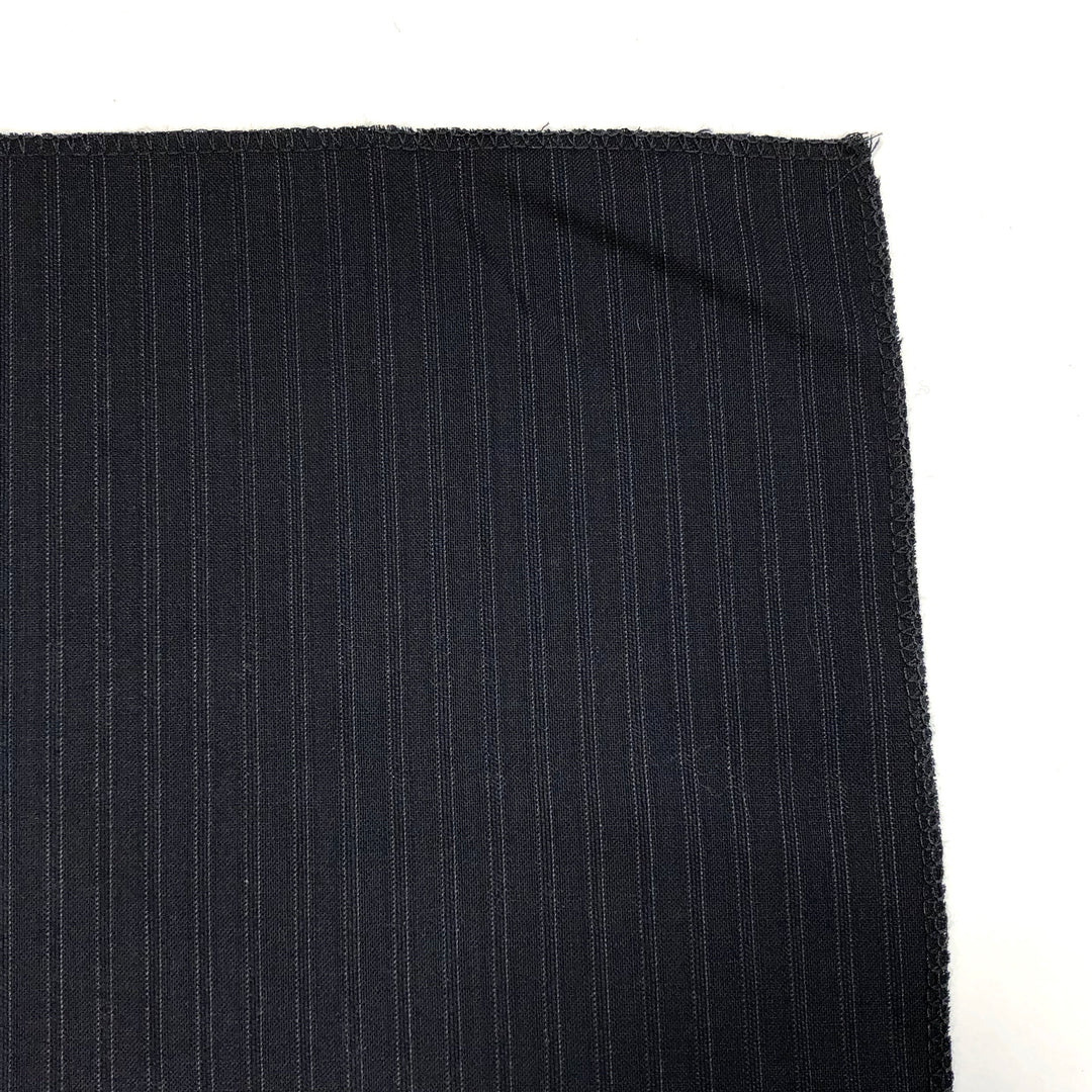 Little Guy - Wool Woven - Black / Silver  - 1.09M Bundle - FABCYCLE Deadstock and Sustainble Fabrics and Sewing Supplies (4607260196977)