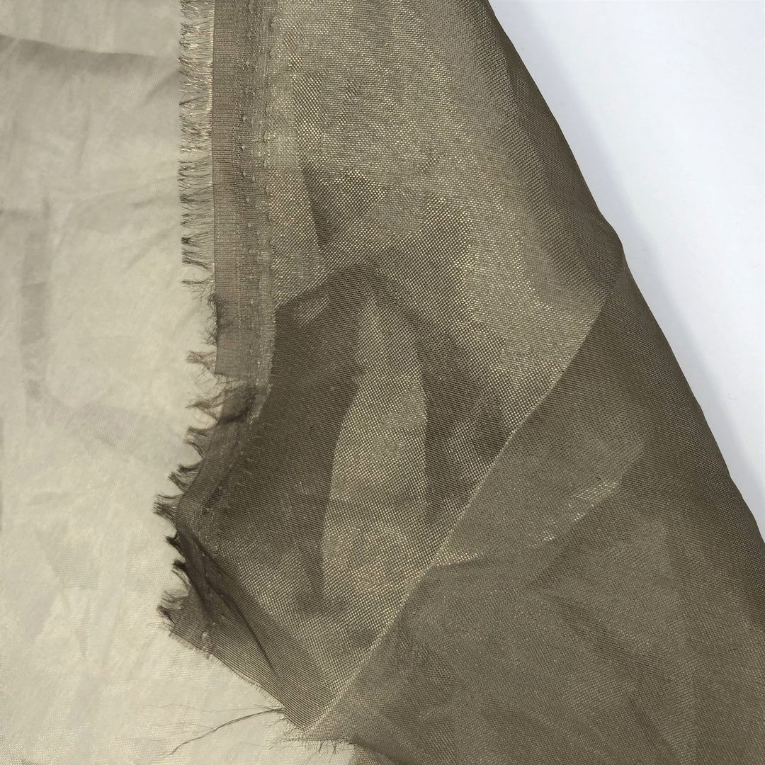 Cocktail Shaker - Polyester Organza Woven - Champagne - 1/2 Meter - FABCYCLE Deadstock and Sustainble Fabrics and Sewing Supplies (4631650795633)