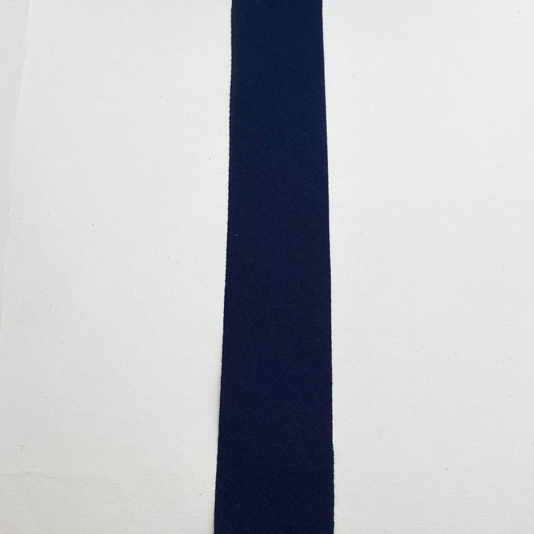 1 1/2" Bias Tape - Cotton/Poly Woven - Navy Blue - FABCYCLE Deadstock and Sustainble Fabrics and Sewing Supplies (6544298508401)