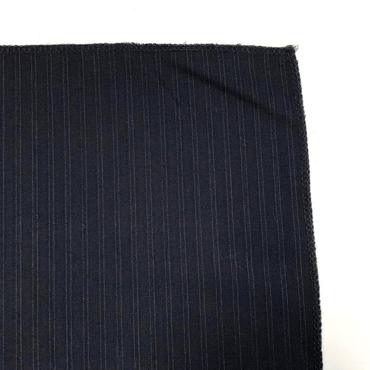 Little Guy - Wool Woven - Black / Silver  - 1.09M Bundle - FABCYCLE Deadstock and Sustainble Fabrics and Sewing Supplies (4607260196977)