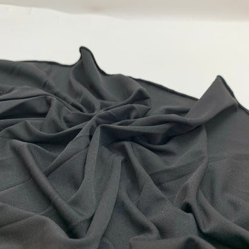 Asphalt - Poly Sport Jersey Knit - Black - 1/2 Meter - FABCYCLE Deadstock and Sustainble Fabrics and Sewing Supplies (4546110029937)