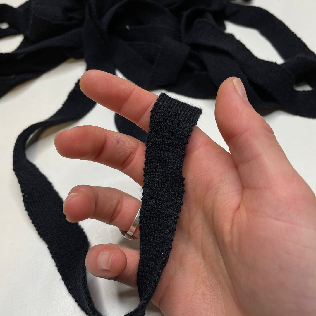 Cuffs Ribbing - Navy - 1M - FABCYCLE Deadstock and Sustainble Fabrics and Sewing Supplies (6588022161521)