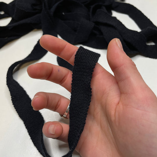 Cuffs Ribbing - Navy - 1M - FABCYCLE Deadstock and Sustainble Fabrics and Sewing Supplies (6588022161521)