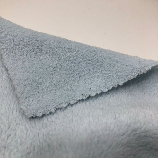Pastel Baby Blue - Micro Poly Fleece - 1M bundle - FABCYCLE Deadstock and Sustainble Fabrics and Sewing Supplies (4576426000497)