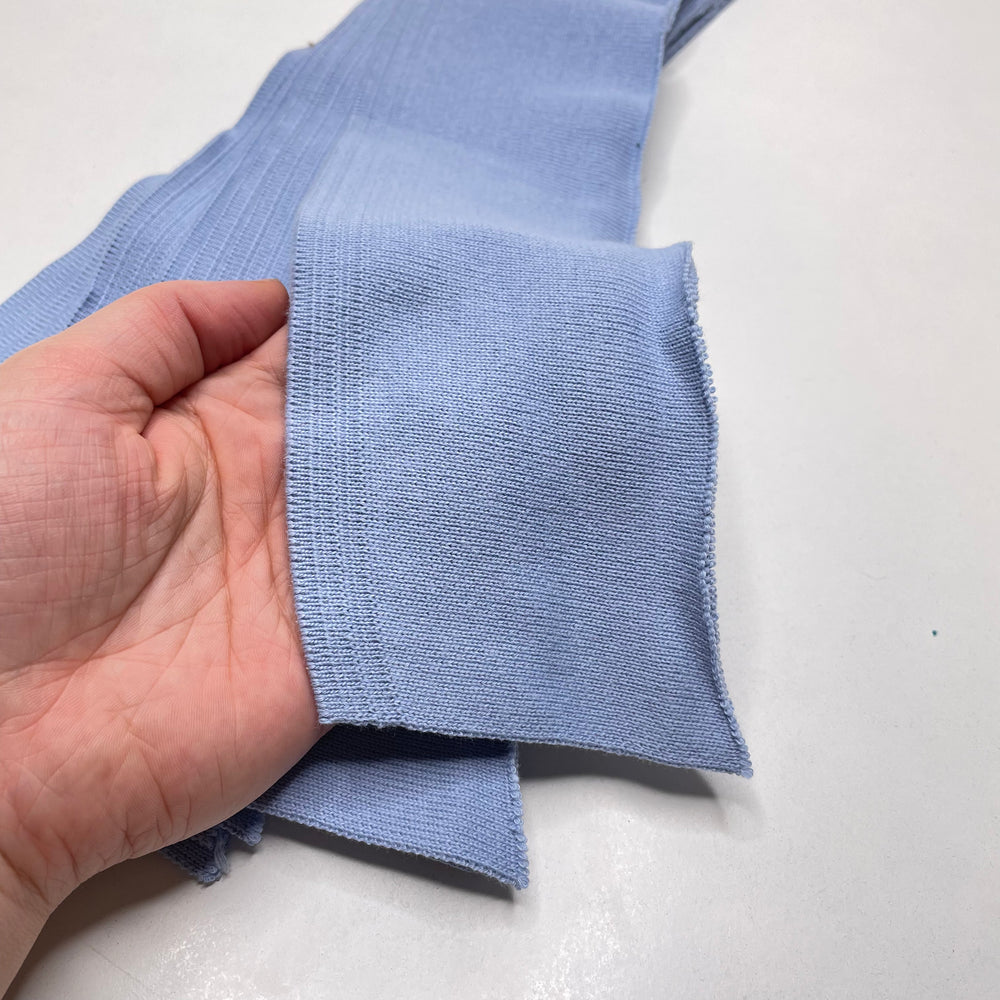 Collars Ribbing - Blue - 4 PACK - FABCYCLE Deadstock and Sustainble Fabrics and Sewing Supplies (6593019674737)