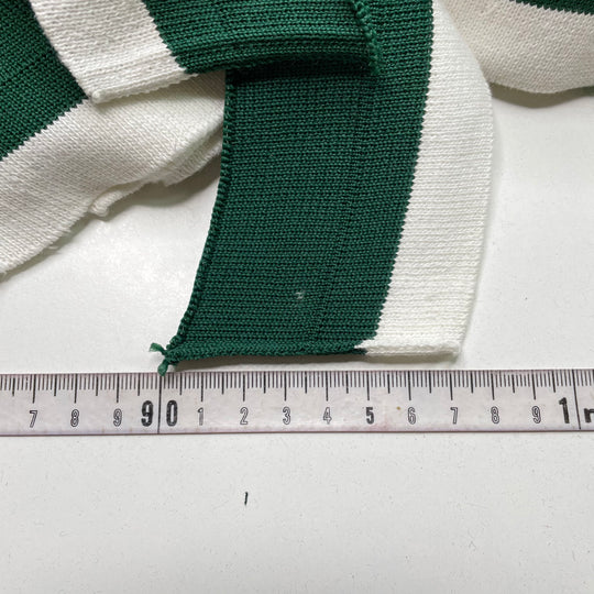 Ribbing - Double Width - Green/White - 8 Pack - FABCYCLE Deadstock and Sustainble Fabrics and Sewing Supplies (6823134953585)