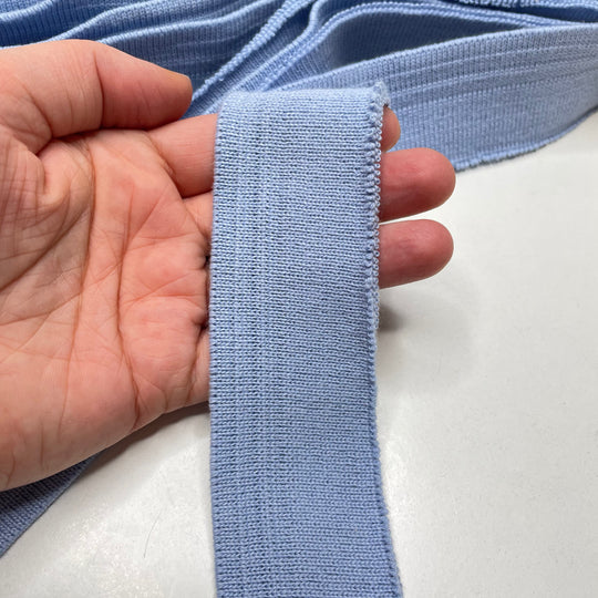 Ribbing - Light Blue - 10 Pack - FABCYCLE Deadstock and Sustainble Fabrics and Sewing Supplies (6822732431473)