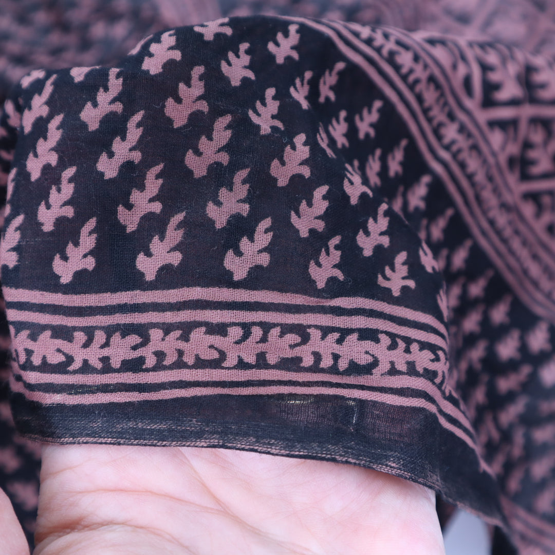 Mauve Blocked - Patterned Cotton Woven - Pink/Black - 2.3M Bundle - FABCYCLE Deadstock and Sustainble Fabrics and Sewing Supplies (4655835512945)