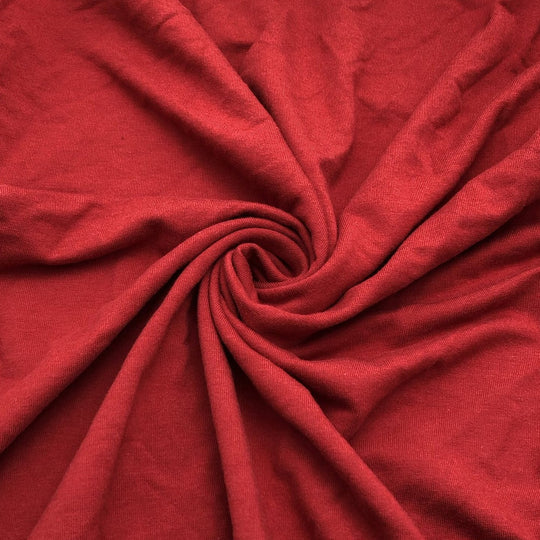Clifford Red - Bamboo French Terry Knit - Bright Red - 1.50M Bundle - FABCYCLE Deadstock and Sustainble Fabrics and Sewing Supplies (4592791027825)