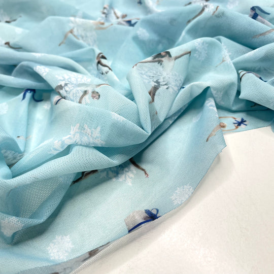 Ballerina Mesh Pack - Mesh Poly Knit  - Blue Multi - 2lb - FABCYCLE Deadstock and Sustainble Fabrics and Sewing Supplies
