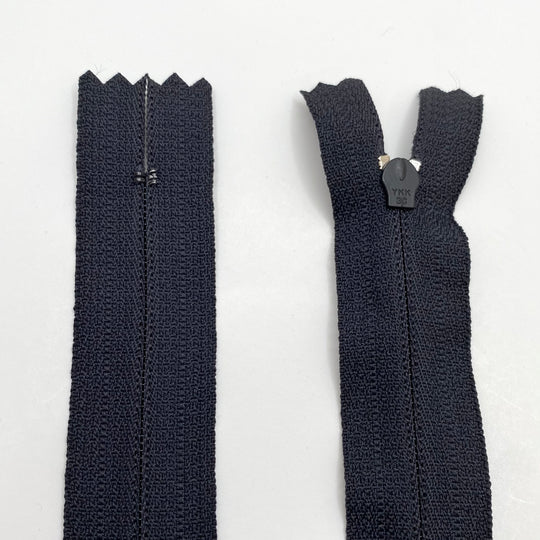 6 1/2” Coil Zipper - Closed-End - Black - 10 Pack - FABCYCLE Deadstock and Sustainble Fabrics and Sewing Supplies (6574594228337)