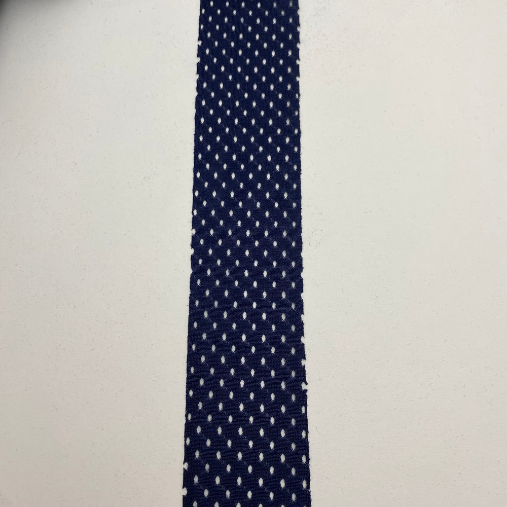 1 3/4" Bias Tape - Sport Mesh - Navy Blue - FABCYCLE Deadstock and Sustainble Fabrics and Sewing Supplies (6539967725681)