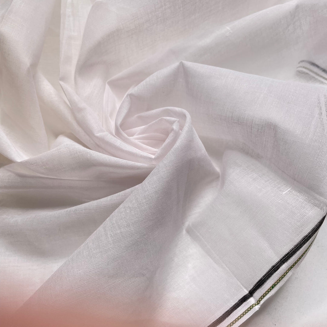 UB - Keep It Light - Made In India Gauze Cotton Woven - White - 4M Bundle - FABCYCLE Deadstock and Sustainble Fabrics and Sewing Supplies