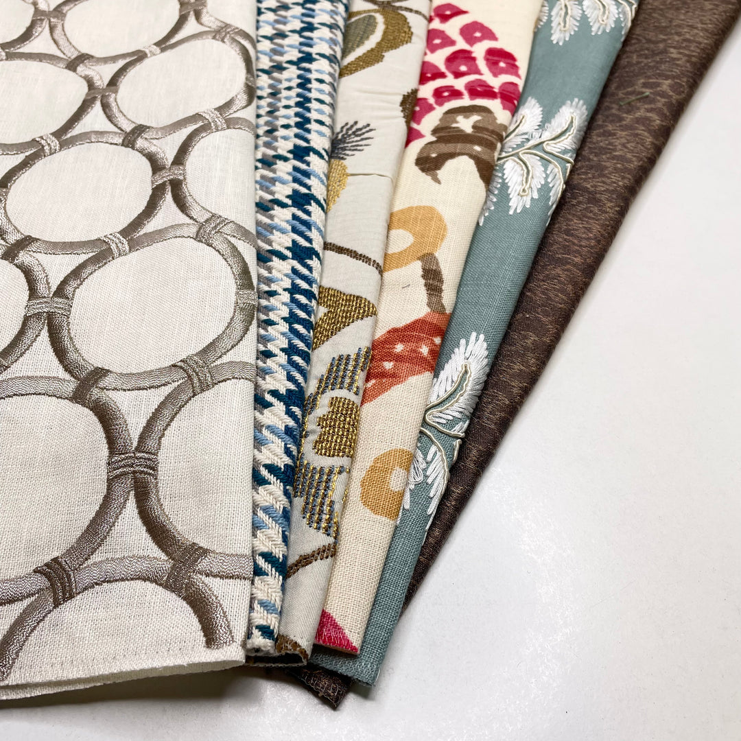 Large Fancy Home Décor Samples - Assorted - 4 Pack - FABCYCLE Deadstock and Sustainble Fabrics and Sewing Supplies