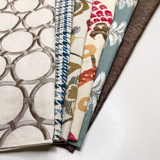 Large Fancy Home Décor Samples - Assorted - 4 Pack - FABCYCLE Deadstock and Sustainble Fabrics and Sewing Supplies
