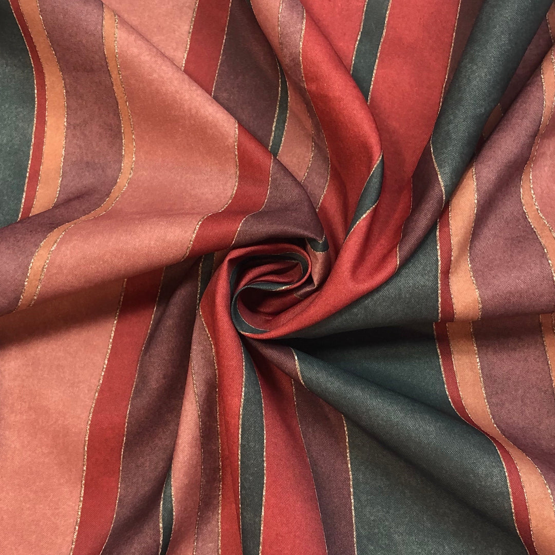 Holiday Table Runner - Polyester Woven - Red / Dark Green / Maroon - 2.75M Bundle - FABCYCLE Deadstock and Sustainble Fabrics and Sewing Supplies (4607404605553)