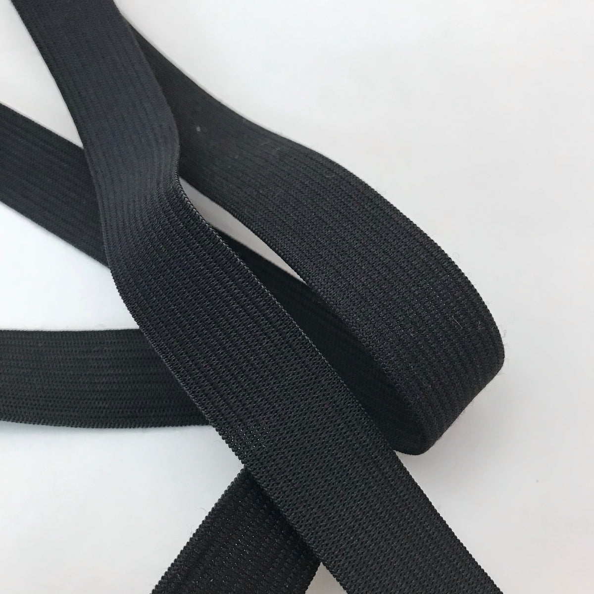 20mm Black Elastic - 1M - FABCYCLE Deadstock and Sustainble Fabrics and Sewing Supplies (4465634705521)