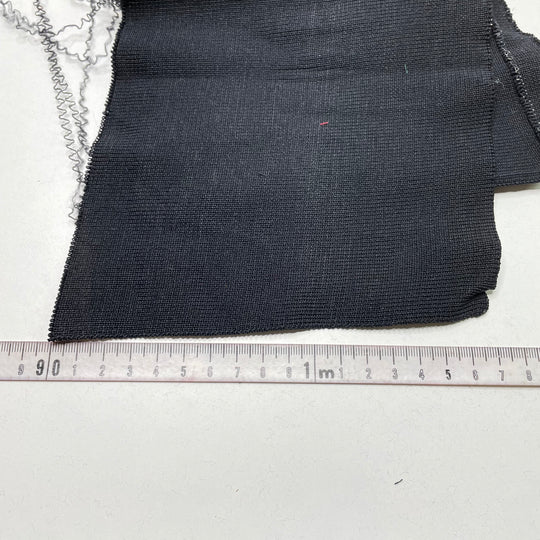 Waistbands Ribbing - Double Width - Black - 2 Pack - FABCYCLE Deadstock and Sustainble Fabrics and Sewing Supplies (6823151599729)