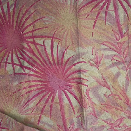 Printed Suede Leather - Pink Palm Party - Bundle - FABCYCLE Deadstock and Sustainble Fabrics and Sewing Supplies (6580291928177)