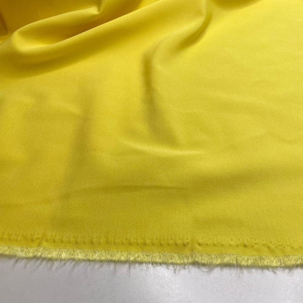 UB - Joy Joy Joy - Slight Stretch Polyester Blend Woven - Yellow - 3.8M Bundle - FABCYCLE Deadstock and Sustainble Fabrics and Sewing Supplies