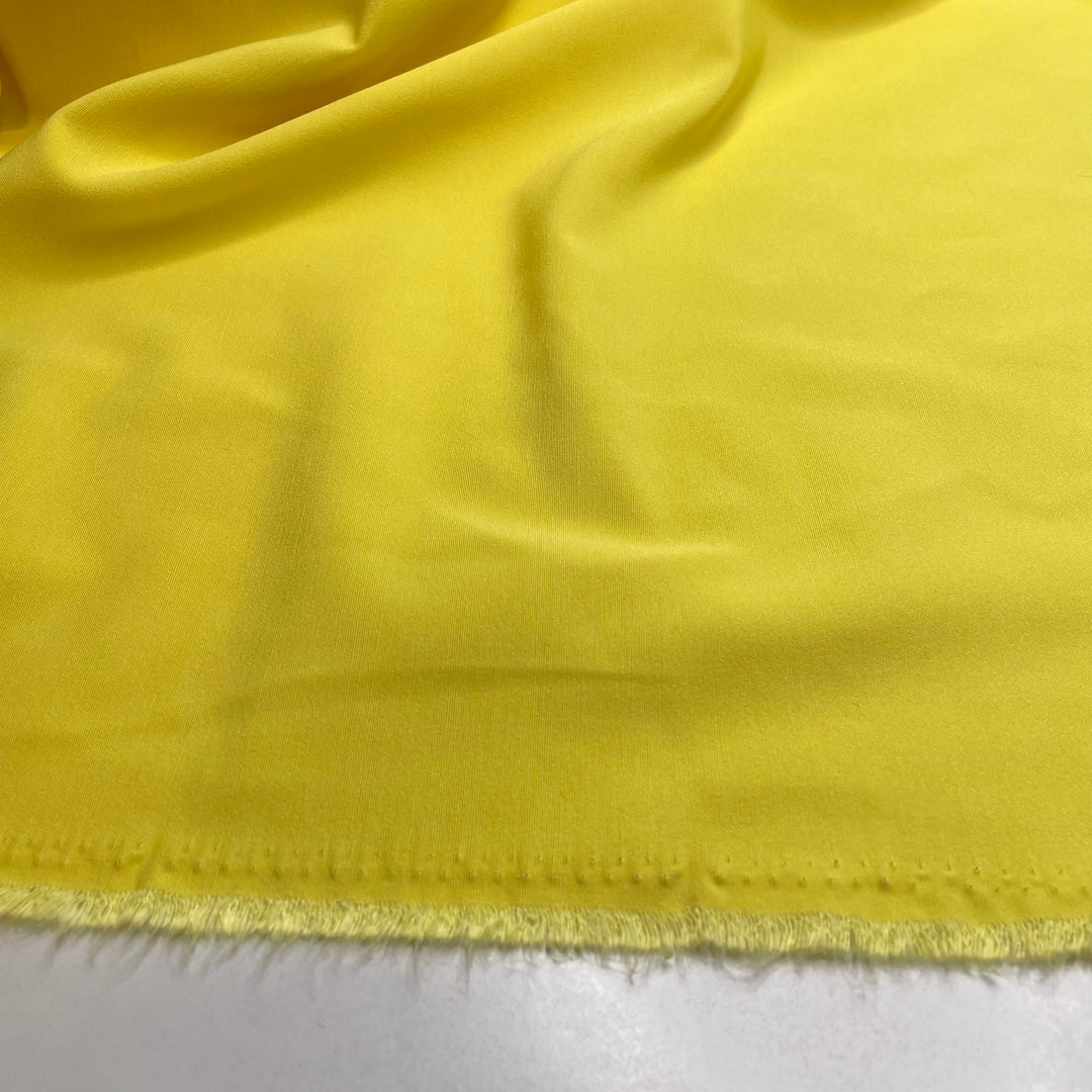 UB - Joy Joy Joy - Slight Stretch Polyester Blend Woven - Yellow - 3.8M Bundle - FABCYCLE Deadstock and Sustainble Fabrics and Sewing Supplies