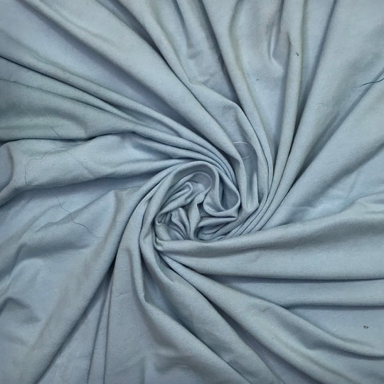 Hot Blue Sky - Jersey Cotton Blend Knit - Light Blue - 0.9M Bundle - FABCYCLE Deadstock and Sustainble Fabrics and Sewing Supplies (6600069775473)