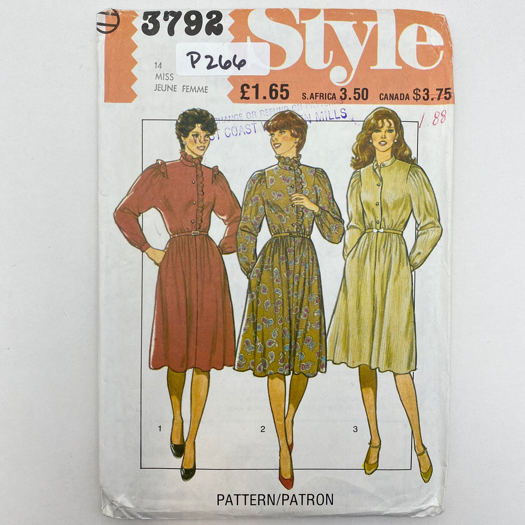 Sewing Pattern - Women’s - Style 3792 - FABCYCLE Deadstock and Sustainble Fabrics and Sewing Supplies (6555722940529)