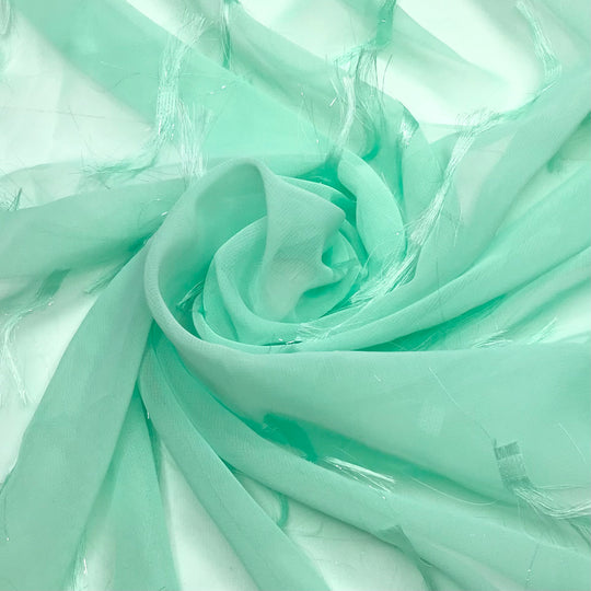 UB - Mint Tassels Tea - Poly Woven - Mint - 1.21M Bundle - FABCYCLE Deadstock and Sustainble Fabrics and Sewing Supplies (6611284459633)