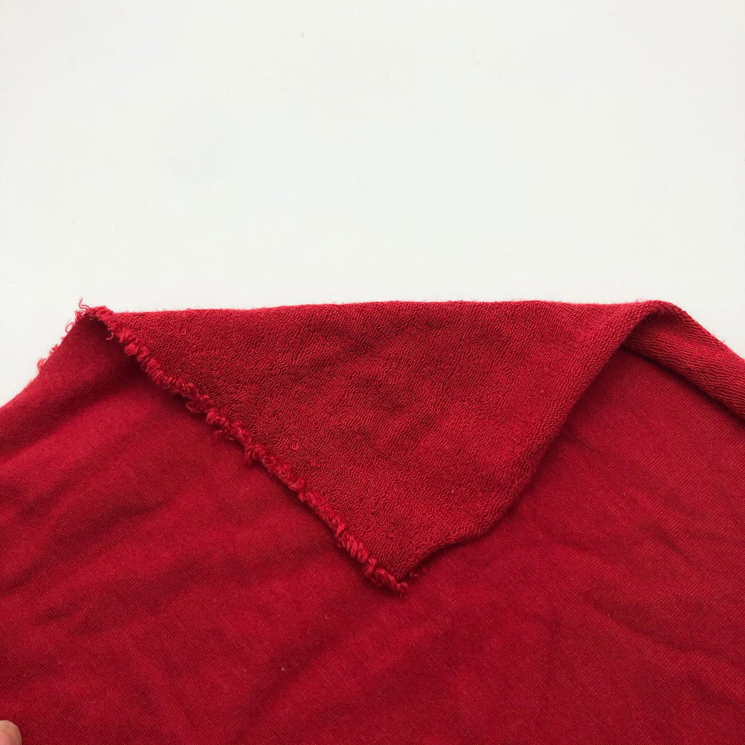 Clifford Red - Bamboo French Terry Knit - Bright Red - 1.50M Bundle - FABCYCLE Deadstock and Sustainble Fabrics and Sewing Supplies (4592791027825)