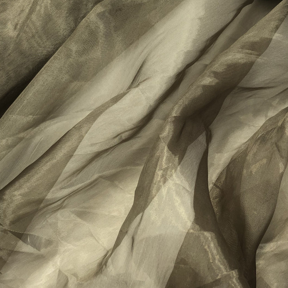 Cocktail Shaker - Polyester Organza Woven - Champagne - 1/2 Meter - FABCYCLE Deadstock and Sustainble Fabrics and Sewing Supplies (4631650795633)