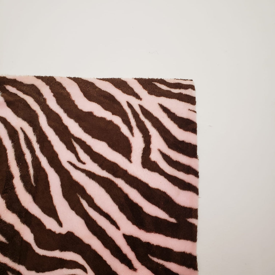Sea of Zebras - Poly-Cotton Plush Woven - 1/2 Meter - FABCYCLE Deadstock and Sustainble Fabrics and Sewing Supplies (4563281641585)