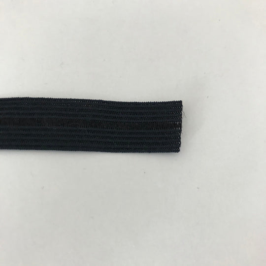 15mm Knit Fold Over Elastic - Black - 1M - FABCYCLE Deadstock and Sustainble Fabrics and Sewing Supplies (4451405267057)