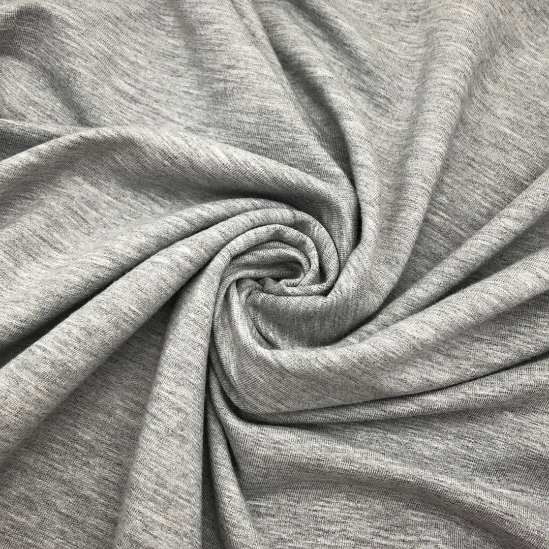 Casual Jogger - Bamboo Terry Knit - Light Grey - 1/2 Meter &amp; Bundle - FABCYCLE Deadstock and Sustainble Fabrics and Sewing Supplies (4590918566001)