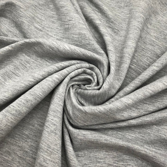 Casual Jogger - Bamboo Terry Knit - Light Grey - 1/2 Meter &amp; Bundle - FABCYCLE Deadstock and Sustainble Fabrics and Sewing Supplies (4590918566001)