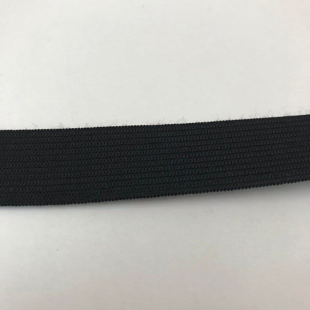 20mm Black Elastic - 1M - FABCYCLE Deadstock and Sustainble Fabrics and Sewing Supplies (4465634705521)