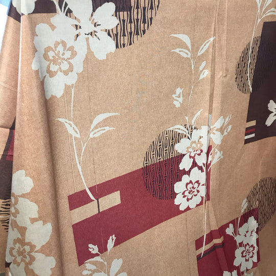 Botanical Sunset - Poly Woven Upholstery - 1/2 Meter - FABCYCLE Deadstock and Sustainble Fabrics and Sewing Supplies (4555393106033)