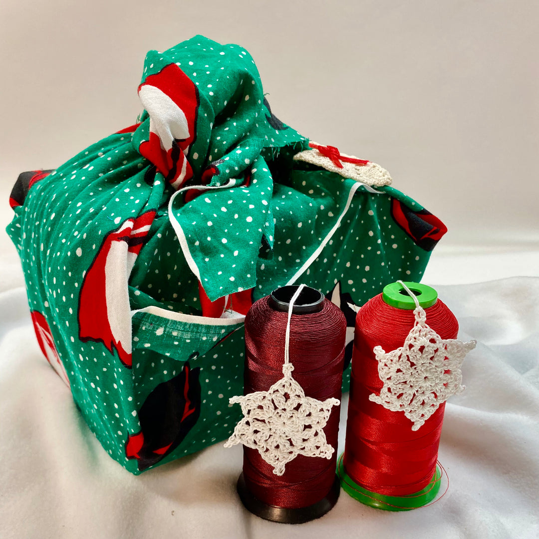 Mystery Furoshiki - Square Woven Bundles in size Small or Large - FABCYCLE Deadstock and Sustainble Fabrics and Sewing Supplies (4612856610929)