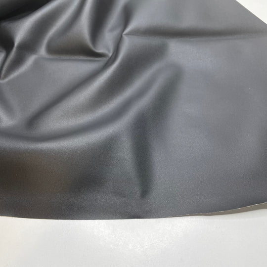 Dark Knight - Pleather Polyester Backing PU Knit - Black/White - 2M Bundle - FABCYCLE Deadstock and Sustainble Fabrics and Sewing Supplies
