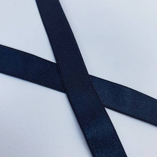 Classic Strap - Stretch - 1/2" - Black - 1M - FABCYCLE Deadstock and Sustainble Fabrics and Sewing Supplies (4522687430769)