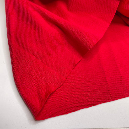 Rib Knit Pack - Cotton Blend - Cherry Red - 4 Pack - FABCYCLE Deadstock and Sustainble Fabrics and Sewing Supplies