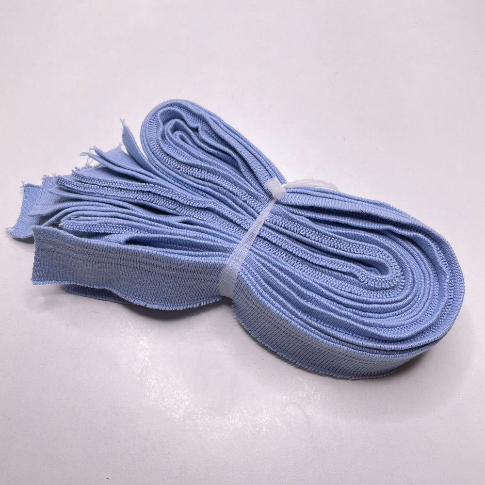 Ribbing - Light Blue - 10 Pack - FABCYCLE Deadstock and Sustainble Fabrics and Sewing Supplies (6822732431473)