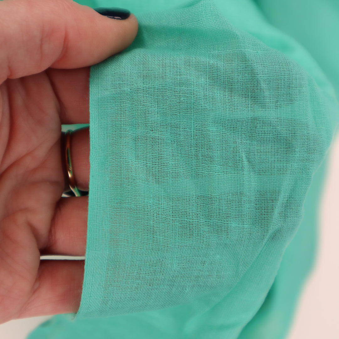 Incredible Friend - Cotton Woven - Teal - 1/2 Meter - FABCYCLE Deadstock and Sustainble Fabrics and Sewing Supplies (4662526378097)