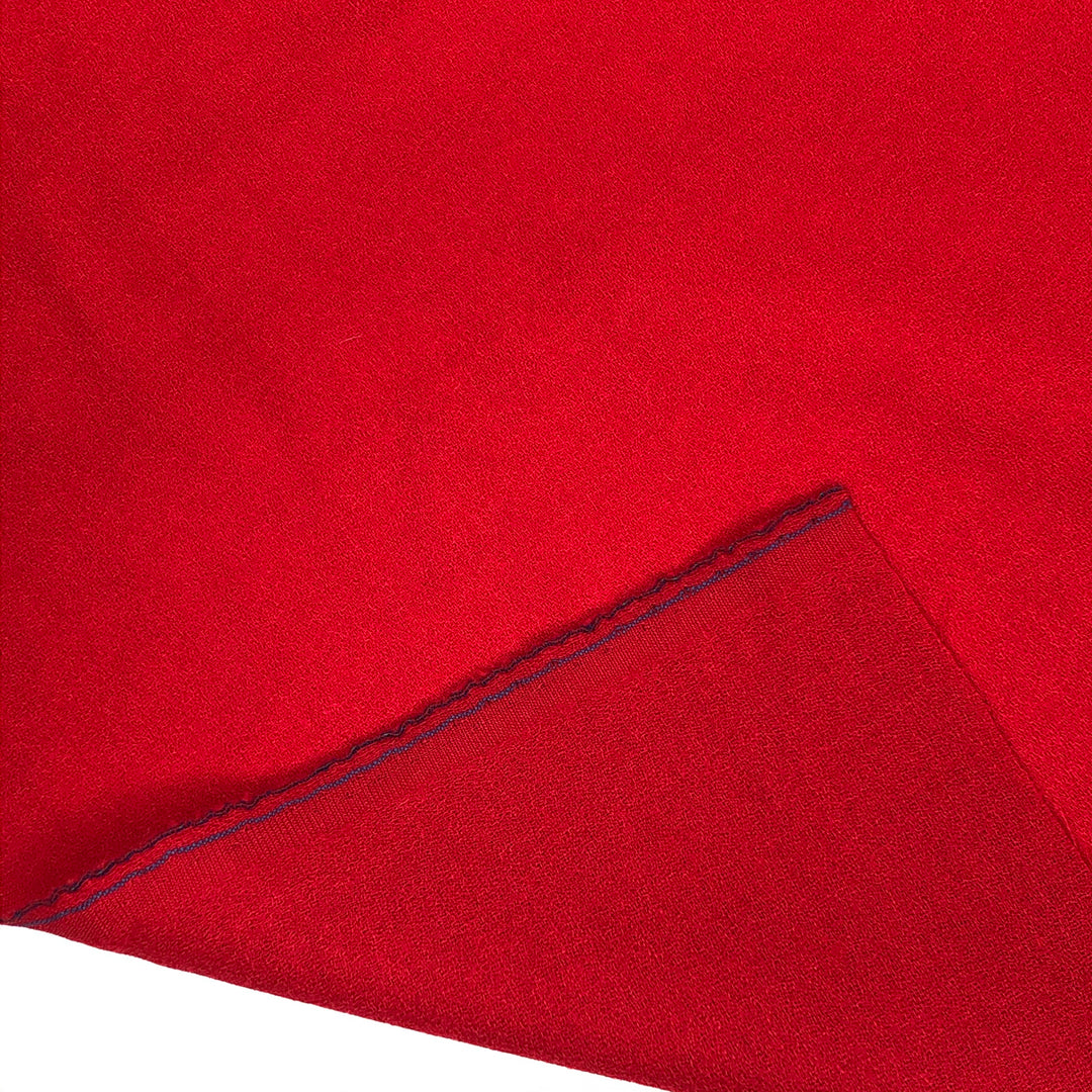 Party Balloons - Wool Crepe Woven - Red - 2.00M Bundle - FABCYCLE Deadstock and Sustainble Fabrics and Sewing Supplies (4625356521585)