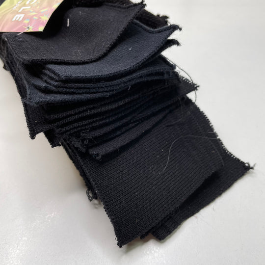 Collars Ribbing - Black - FABCYCLE Deadstock and Sustainble Fabrics and Sewing Supplies (6823143669873)