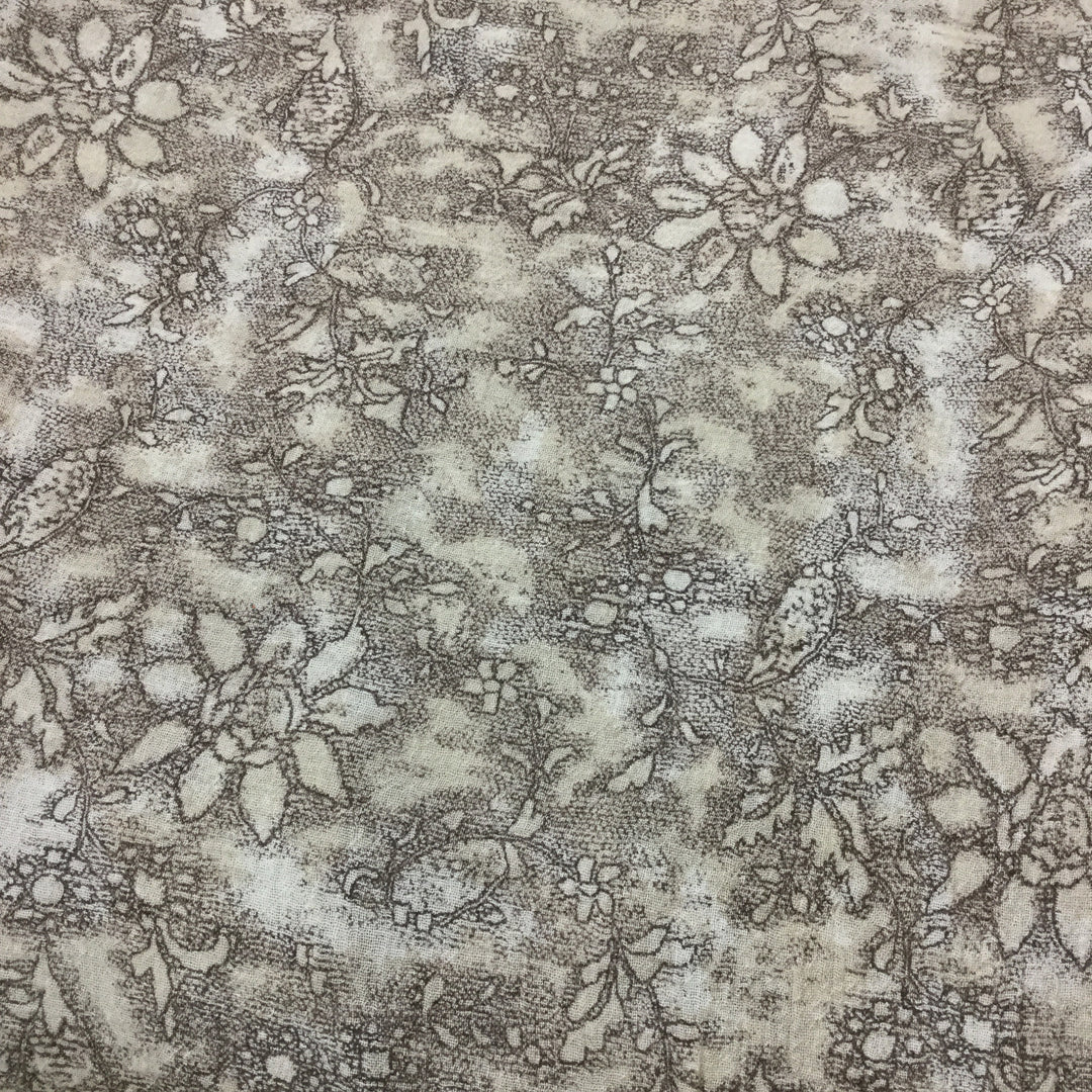 Desert Flower - Woven - Brown &amp; Beige - 2.21M Bundle - FABCYCLE Deadstock and Sustainble Fabrics and Sewing Supplies (4582445121649)