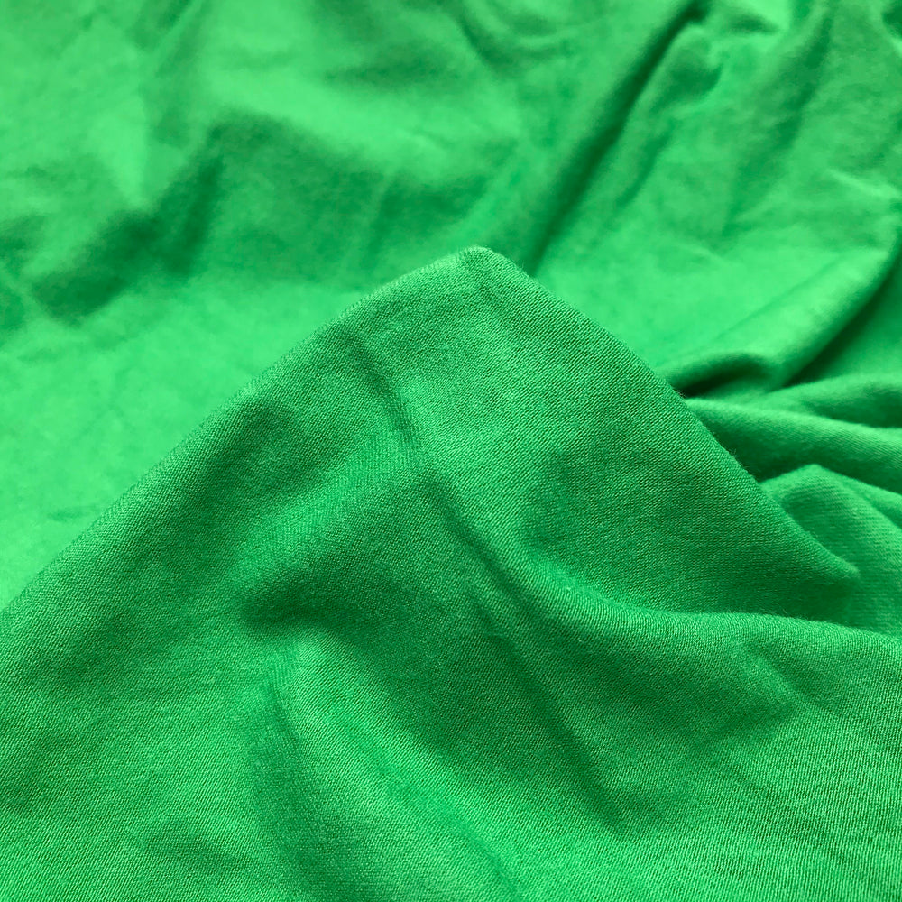 Environment Day Green - Jersey Rayon Blend Knit - Green - 1M Bundle - FABCYCLE Deadstock and Sustainble Fabrics and Sewing Supplies (6589063921777)