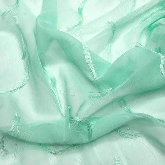 UB - Mint Tassels Tea - Poly Woven - Mint - 1.21M Bundle - FABCYCLE Deadstock and Sustainble Fabrics and Sewing Supplies (6611284459633)